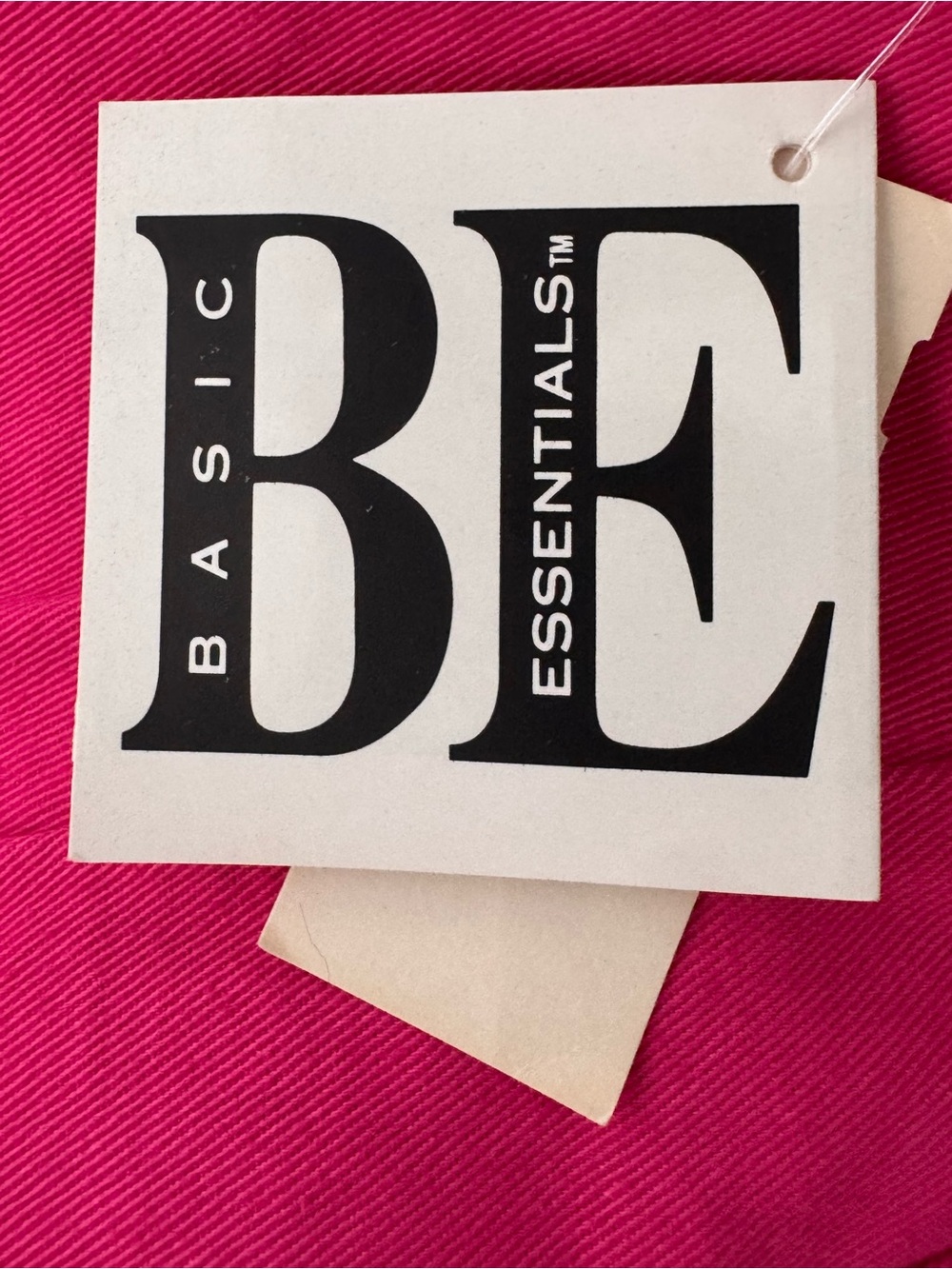 Vintage BE Basic Essential Hot Pink Cotton Bermuda Shorts Barbiecore Preppy - Picture 3 of 6